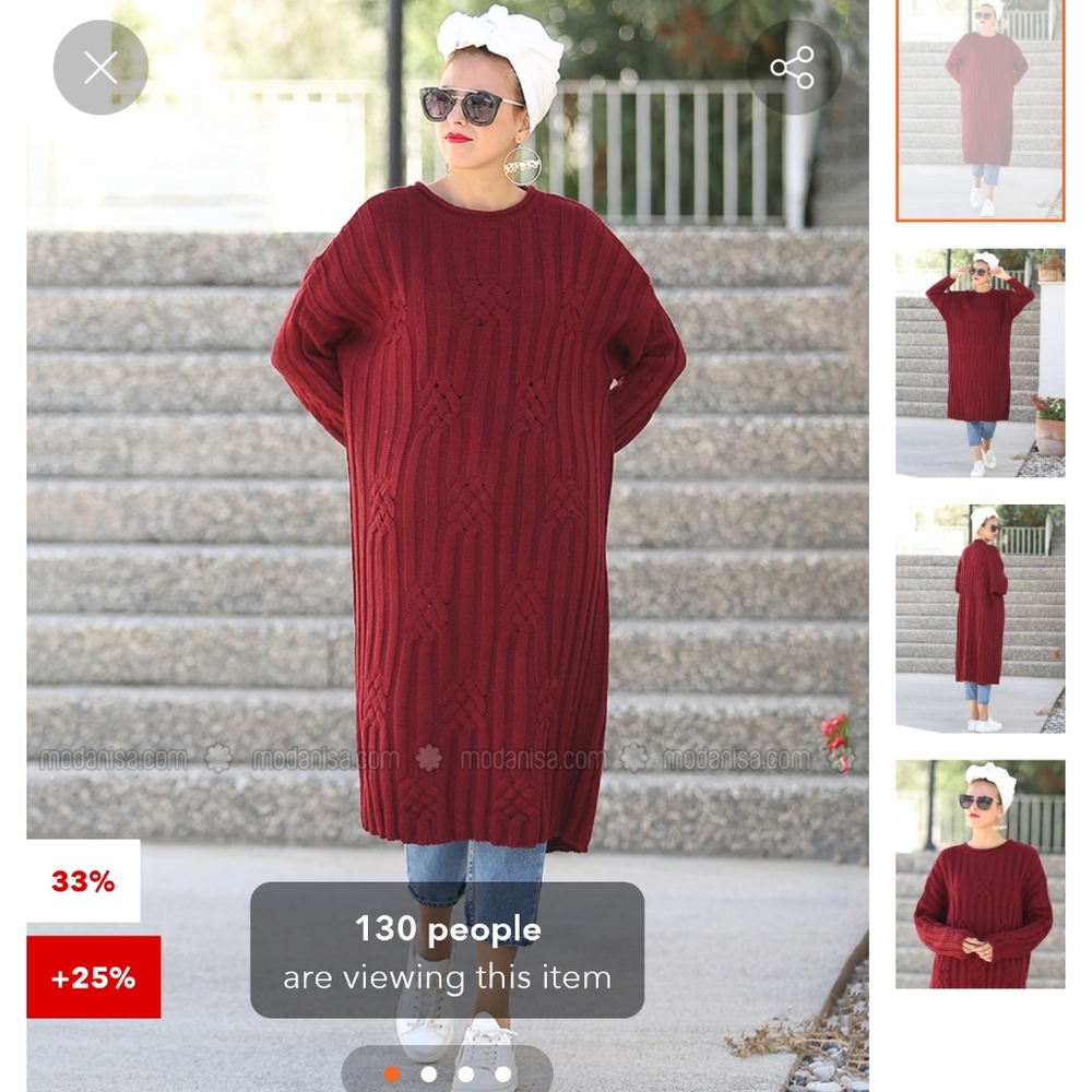Modanisa tunic sweater